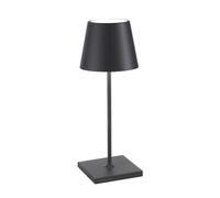Zafferano Poldina Lampada ricaricabile LED, grigio scuro - 30 cm