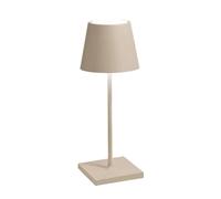 Lampada a led da tavolo Poldina Pro Mini Sabbia ricaricabile e dimmerabile