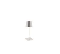 Zafferano Poldina Lampada ricaricabile LED, cromo lucido - 30 cm