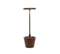 Zafferano Poldina Reverso Lampada ricaricabile LED, marrone