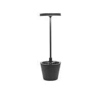 Zafferano Poldina Reverso Lampada ricaricabile LED, grigio scuro
