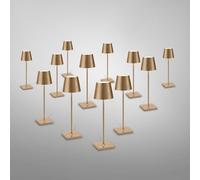 zafferano Poldina set da 12 lampade da tavolo ricaricabili, LED con stazione di ricarica, LD0350RP#2+LD0340BFO#12, Poldina Pro Poldina [Lampade per Interni > Lampade da Tavolo]