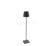 Zafferano Poldina XXL Lampada ricaricabile LED, grigio scuro