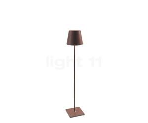 Zafferano Poldina XXL Lampada ricaricabile LED, marrone