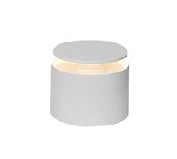 Zafferano, Push-Up, Lampada da Tavolo Ricaricabile e Senza Fili con Controllo Touch, Utilizzabile anche come Lampada da Esterni, Dimmer, 2200-3000 K, Altezza 80-100 cm, Colore Bianco