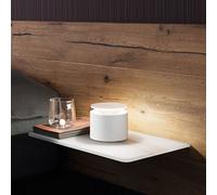 Zafferano, Push-Up, Lampada da Tavolo Ricaricabile e Senza Fili con Controllo Touch, Utilizzabile anche come Lampada da Esterni, Dimmer, 2200-3000 K, Altezza 80-100 cm, Colore Bianco