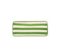 Zafferano S.R.L. Lido, piatto rettangolare righe verde 26,5x11,5 cm Lido, piatto rettangolare righe verde 26,5x11,5 cm