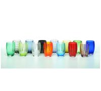 Zafferano Set 2 Bicchieri Tumbler Perle in Vetro Nero