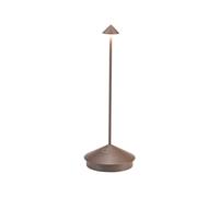Zafferano S.R.L. Pina pro, lampada da tavolo ricaricabile corten - no caricabatterie Pina pro, lampada da tavolo ricaricabile corten - no caricabatterie