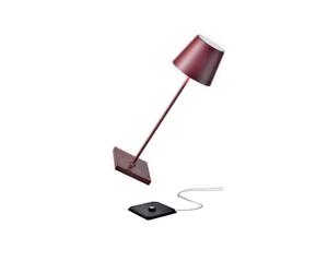 Zafferano S.R.L. Poldina pro lampada da tavolo ricaricabile di zafferano - bordeaux Poldina pro lampada da tavolo ricaricabile di zafferano - bordeaux
