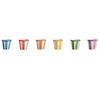 Zafferano S.R.L. Righe, 6 bicchierini assortiti Righe, 6 bicchierini assortiti