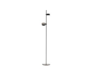 Zafferano S.R.L. Super O, lampada ricaricabile da terra, 2 moduli - nero Super O, lampada ricaricabile da terra, 2 moduli - nero