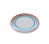 Zafferano Serie Circus, Piatto Pizza in Ceramica, Decorato a Mano, Made in Italy, Lavabile in Lavastoviglie e Resistente in Microonde, Diametro 27 cm, 6 Pezzi, Colorato