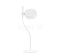 Zafferano Super O Batteria lampada da tavolo LED, bianco opaco
