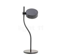 Zafferano Super O Batteria lampada da tavolo LED, nero opaco