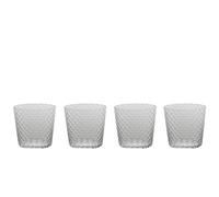 Zafferano Veneziano Mixology Bicchiere per cocktail long drink liquori | 4 pezzi | motivo sfaccettato | soffiato a mano (Tumbler XL (VN01100)
