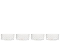 Zafferano Veneziano Mixology Bicchiere per cocktail long drink liquori | 4 pezzi | motivo sfaccettato | soffiato a mano (Bowl (VN01900)