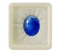Zaffiro blu naturale di forma ovale, calibrato, sfuso, sfaccettato, guarigione dei chakra, pietra portafortuna, astrologia, creazione di gioielli, fatto a mano, 6 carati