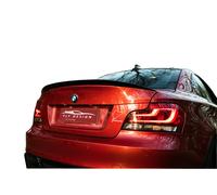 Zaffiro Nero Spoiler Adatto A per BMW 1er E82, Posteriore Ala Labbro Vernice