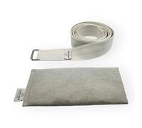 ZAFUZEN Atelier · Rituale di Stretching e Relax · Set Yoga con Cintura di Stretching e Cuscino per Occhi alla Lavanda · Kit Benessere per Yoga, Savasana e Relax · Modello Dune