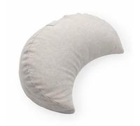 ZAFUZEN Cuscino Yoga Mezzaluna, Zafu da Meditazione - Sand | Cuscino zafu ergonomico in cotone, con pula di grano saraceno e fodera lavabile. 40 × 14 cm. Prodotto in Spagna.