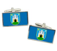 Zagabria (Croazia) Bandiera Gemelli IN Cromata Scatola Regalo