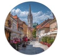 Zagabria, Croazia: Città Vecchia Puzzle 1000Pcs Decorazione Per La Casa. Rilassamento E Intelligence Per Adulti E Bambini Da 14 Anni 1000pcs (67.5x67.5cm)