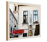 Zagabria | Croazia | Museo of Broken Relationships | Targa in legno | 40 cm x 30 cm