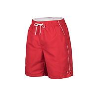 ZAGANO Pantaloncini da Nuoto e da Sport, Costume da Bagno da Uomo, Lunghi, Prodotti nell'UE, Resistenti e Comodi, 5104, Rosso, 6XL