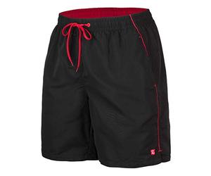 ZAGANO Pantaloncini da Nuoto e da Sport, Costume da Bagno da Uomo, Lunghi, Prodotti nell'UE, Resistenti e Comodi, 5104, Nero, 5XL
