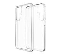 ZAGG Crystal Palace - Custodia protettiva per Samsung A55 5G, sottile, protezione da cadute da 4 m, in grafite, antigraffio, antiurto, anti-ingiallimento, trasparente