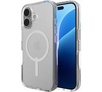 ZAGG Crystal Palace Snap Case Rinforzato in Grafene per iPhone 16 [6,1 pollici], MagSafe Compatibile, Anti-Giallo, Resistente ai Graffi, Shockproof (Trasparente)