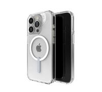 ZAGG Crystal Palace Snap - Custodia rinforzata con grafene per iPhone 15 Pro [6,1 pollici], compatibile con MagSafe, anti-ingiallimento, antiurto, cover posteriore per telefono (trasparente)