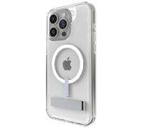 ZAGG Crystal Palace Snap - Custodia trasparente per iPhone 15 Pro Max con cavalletto integrato, protezione dalle cadute (4 m), grafene resistente, anti-ingiallimento e resistente ai graffi