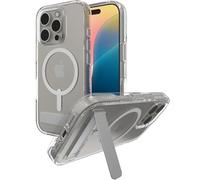 ZAGG Crystal Palace Snap KS Case Rinforzato in Grafene con Supporto Integrato per iPhone 16 Pro [6,3 pollici], MagSafe Compatibile, Anti-Giallo, Shockproof (Trasparente)