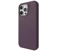 ZAGG Denali - Custodia per iPhone 15 Pro Max a scatto, protezione dalle cadute (5 m), custodia per cellulare testurizzata a doppio strato, design antiscivolo, custodia MagSafe, viola