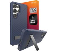 ZAGG Denali Custodia Samsung Galaxy S25 Ultra con Supporto - 16ft Protezione da Cadute, Infusa in Grafene, Ricarica Wireless