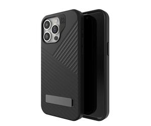 ZAGG Denali Snap Custodia per iPhone 15 Pro Max con cavalletto per telefono, protezione dalle cadute (5 m), custodia per cellulare testurizzata a doppio strato, custodia MagSafe