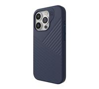 ZAGG Denali Snap iPhone 15 Pro Case - Drop Protection (16ft/5m), Dual Layer Textured Cell Phone Case, No-Slip Design, MagSafe Phone Case, Navy Blue