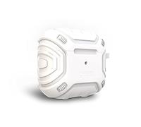 ZAGG Gear 4 Apollo - Custodia protettiva a scatto per AirPods (3a generazione), sottile, in silicone, ricarica wireless, colore: Bianco