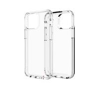 ZAGG Gear 4 Crystal Palace - Custodia trasparente con protezione avanzata dagli impatti [approvata da D3O], design sottile e resistente per Apple iPhone 13 mini, trasparente