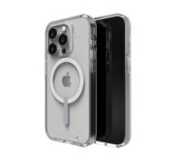 ZAGG Gear 4 Crystal Palace Snap D30 Custodia protettiva compatibile con iPhone 14 Pro da 6,1 pollici, custodia rigida, sottile, antiurto, ricarica wireless, leggera, (trasparente)