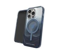 ZAGG Gear 4 Milan Snap D30 Custodia protettiva compatibile con iPhone 14 Pro, sottile, antiurto, ricarica wireless, (vortice blu)