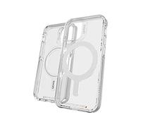 ZAGG Gear4 Crystal Palace - Custodia a scatto trasparente con protezione dagli urti con compatibilità MagSafe per Apple iPhone 12 mini