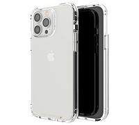 ZAGG Gear4 Crystal Palace D3O Custodia protettiva compatibile con iPhone 13 Pro Max, sottile, ricarica wireless, protezione dagli urti, antiurto, trasparente