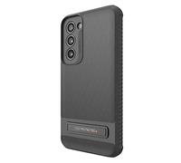 ZAGG Gear4 Everest - Custodia con cavalletto per Samsung Galaxy S23+ (testurizzata), protezione contro le cadute D30 Bio fino a 6 m, funziona con sistemi di ricarica wireless, piastra posteriore