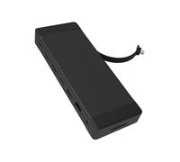 ZAGG Hub 9 Porte USB-C PD 20/100W, HDMI 4K 30/60Hz, USB-A, Ethernet 1GB, Ricarica Rapida, Dati 10Gbps, Lettore SD/MicroSD, Jack Audio 3,5 mm, Ricarica Passante (Nero/Grigio)