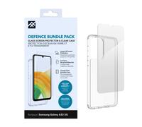 Zagg iFrogz - Custodia protettiva protettiva per Samsung Galaxy A33 5G, pellicola protettiva inclusa, resistente, a scatto, resistente alle sbavature, sottile, riciclata, trasparente