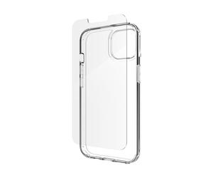 ZAGG iFROGZ Defence Bundle Pack per Apple iPhone 16e (custodia da 6,1 pollici, iPhone 14, iPhone 13, pellicola protettiva e custodia, antigraffio, senza sbavature, sottile, a scatto, trasparente
