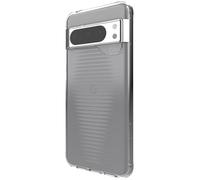 ZAGG Luxe - Custodia per Google Pixel 8, design sottile ed elegante con protezione da cadute da 3 m, realizzata al 100% con contenuto riciclato, custodia compatibile con ricarica wireless, trasparente